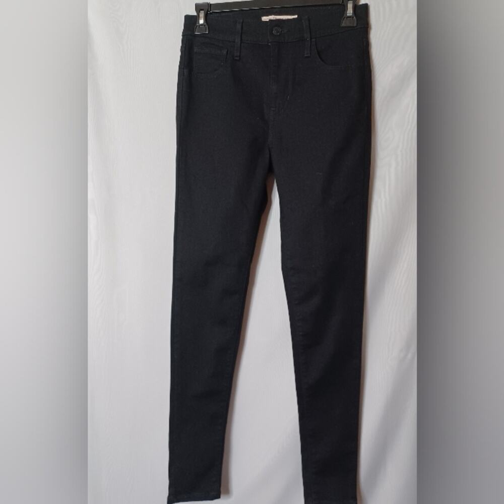 LEVI 720 High-Rise Super Skinny Black Stretch Jeans. Size 26 - Picture 2 of 10